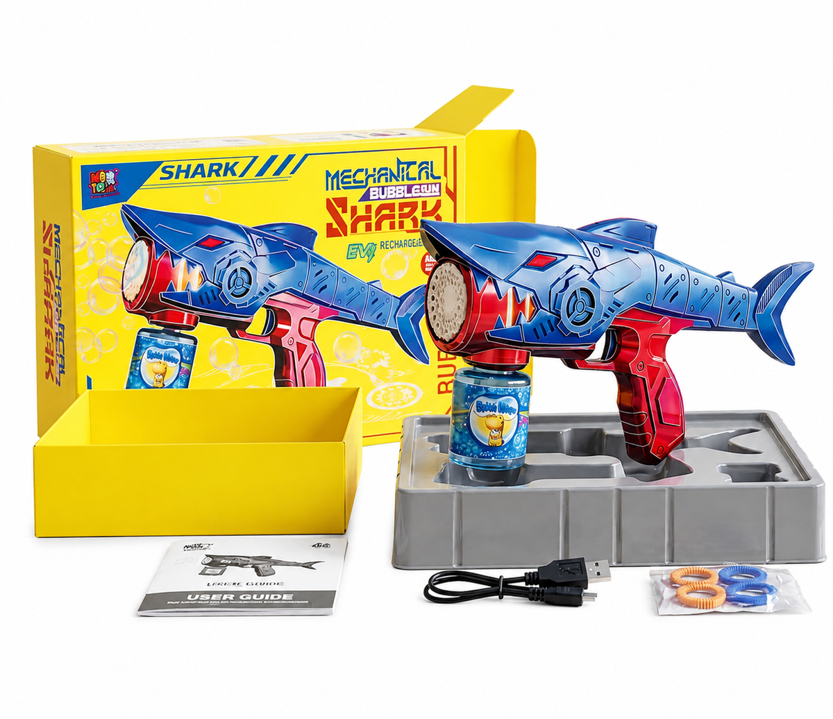 Shark bubble gun