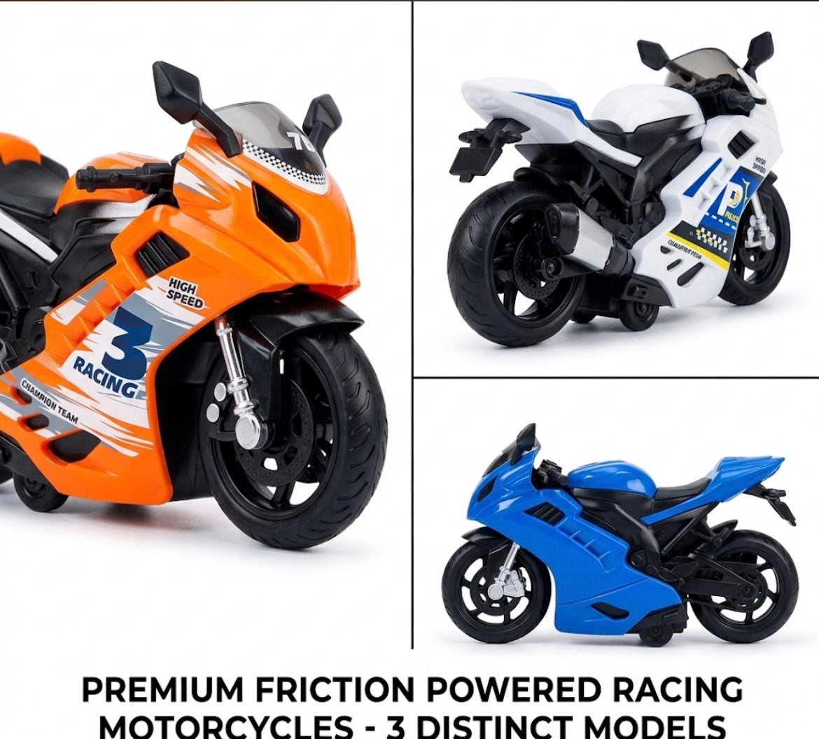 Kids motorcycle racing toy