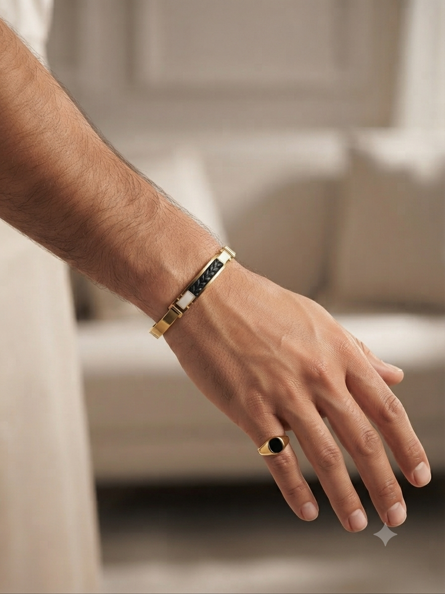plated bracelet IPG colour unisex 2