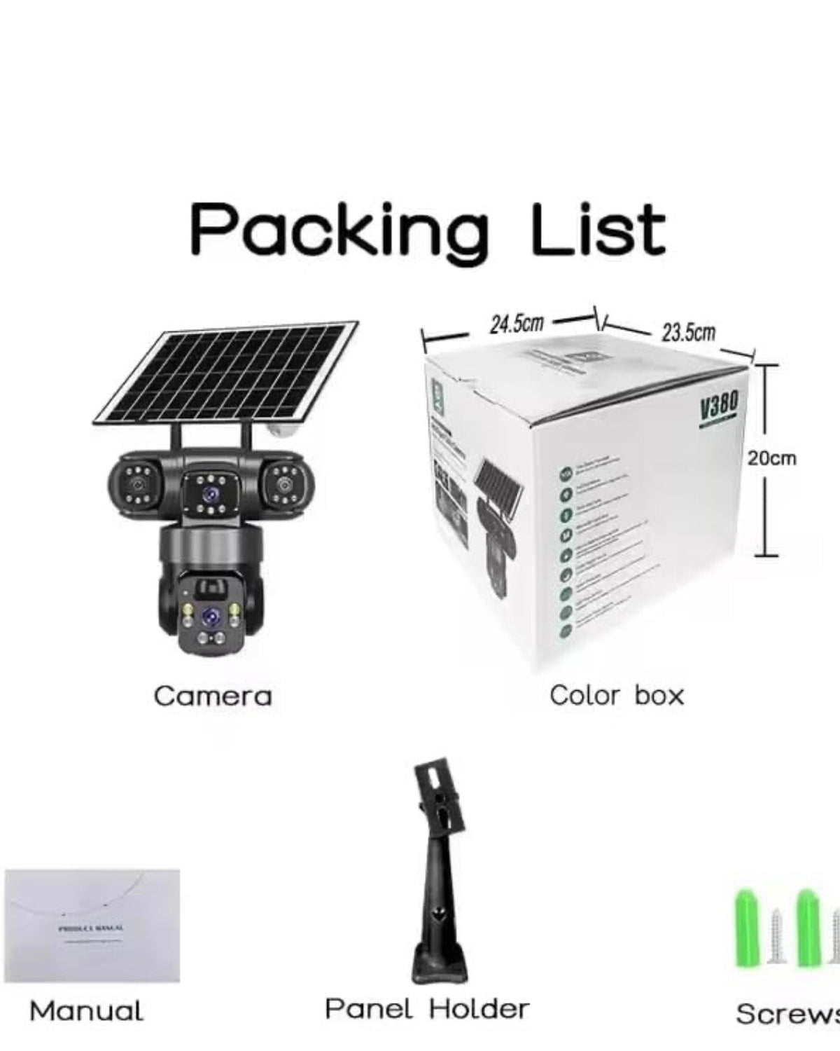 Solar Powered CCTV Camera