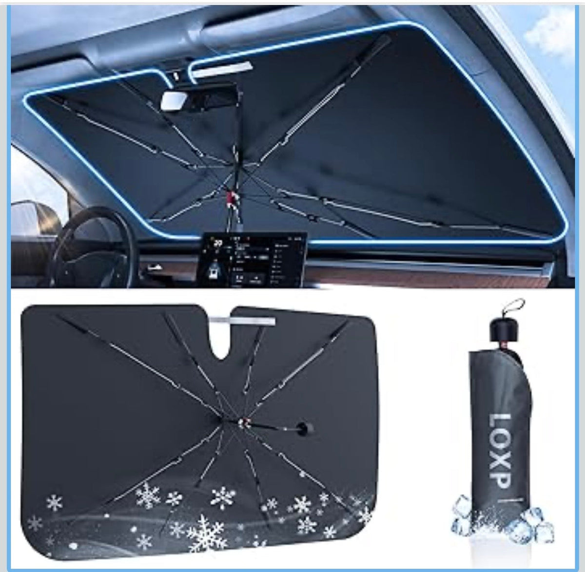 Windshield Sun Shade Umbrella for Car