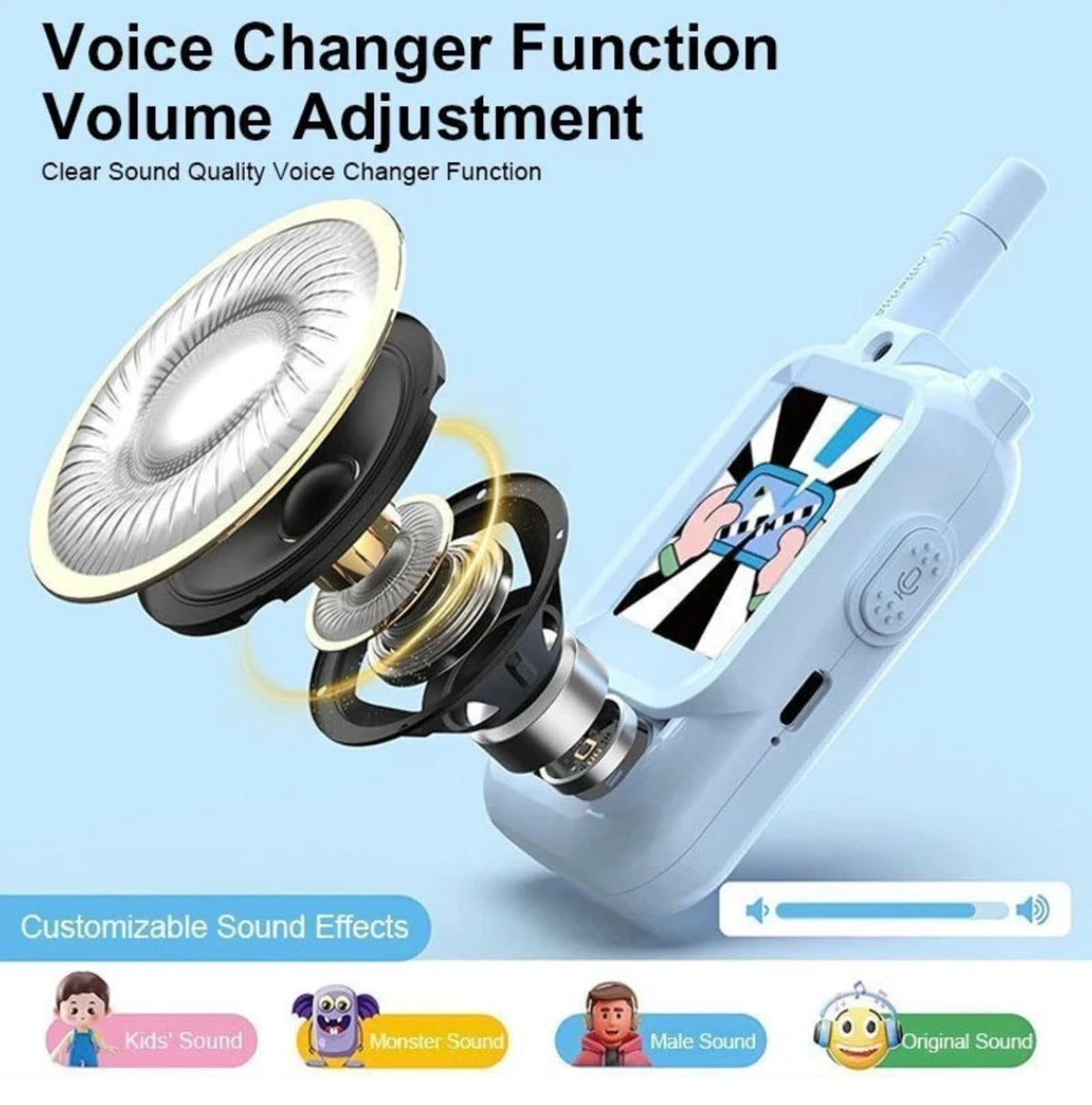 Kids Video Walkie Talkies with Camera, Birthday Gift for Boys & Girls