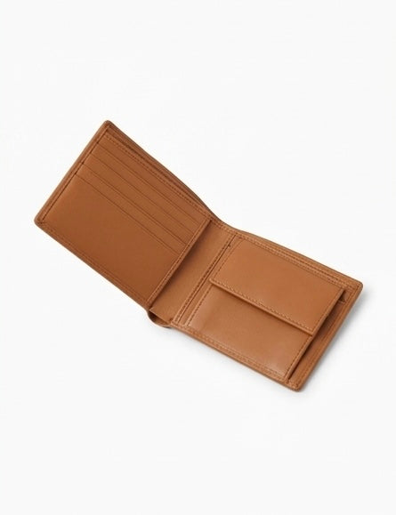 Classic Tan Leather Bifold Wallet 1