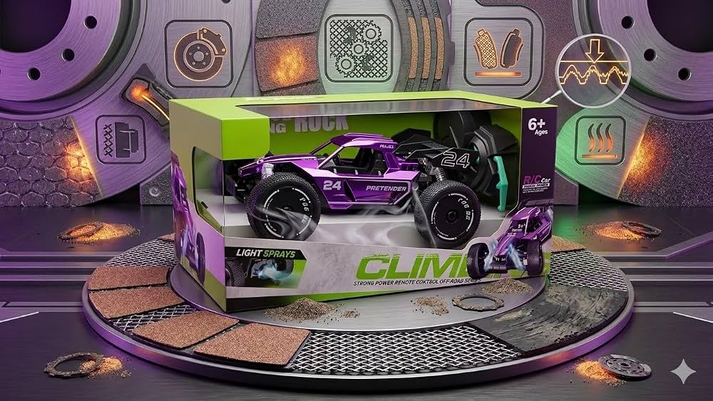 rc metal car climbing