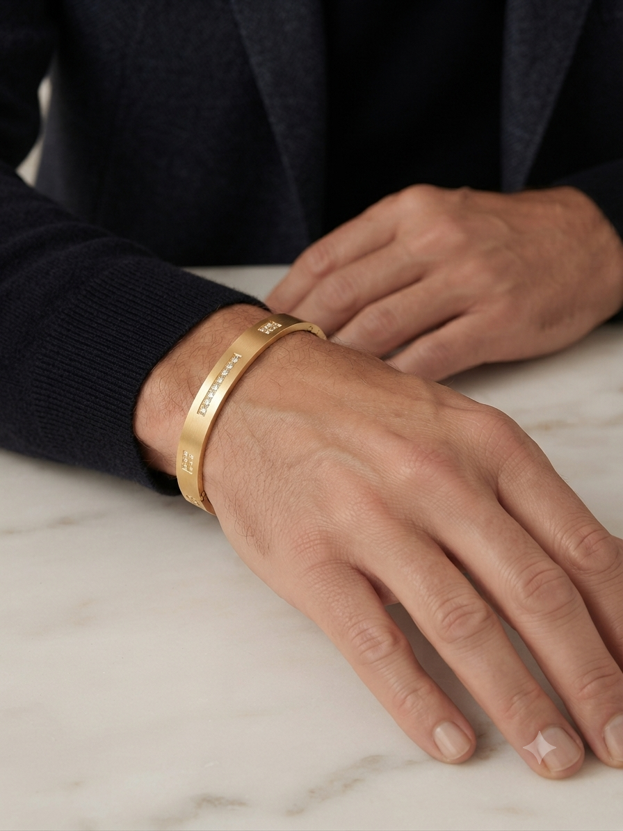 plated bracelet IPG colour unisex 1