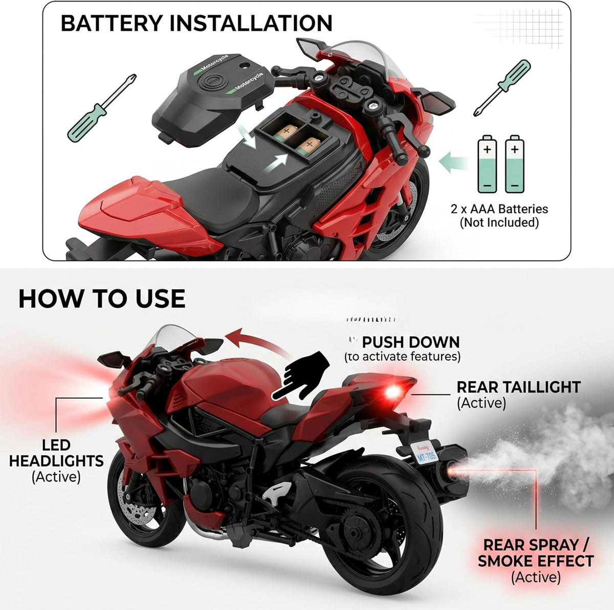 bike die cast ninja mini