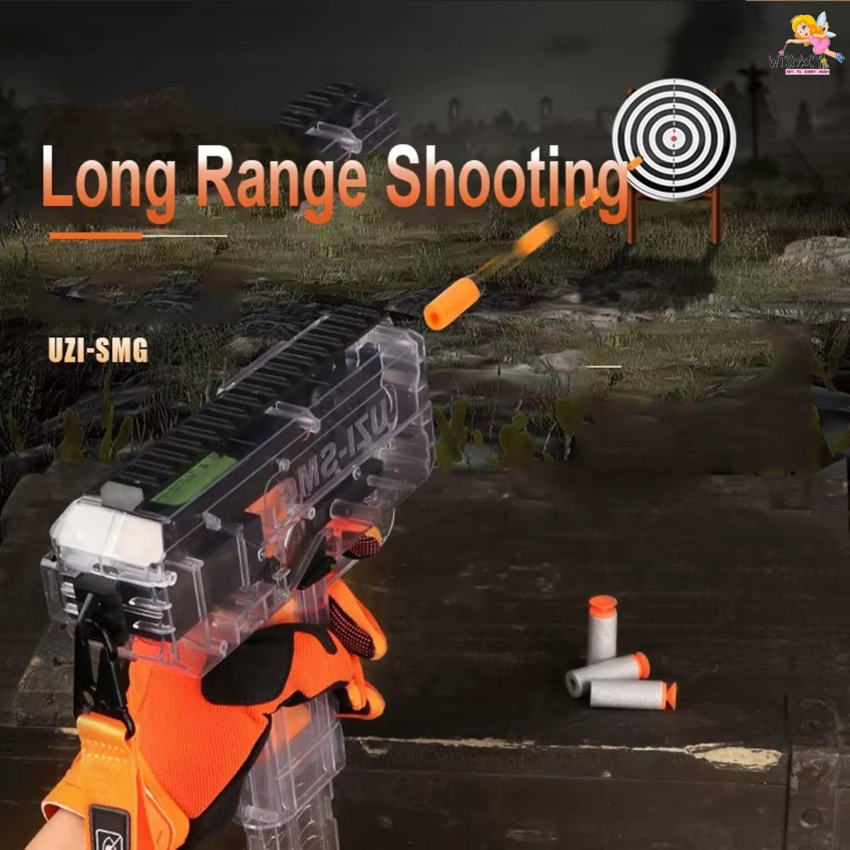 Uzi gun automatic soft bullets