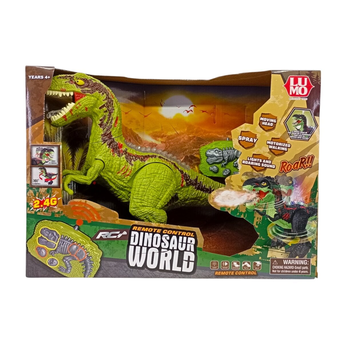 Dinosaur smoke & light sound